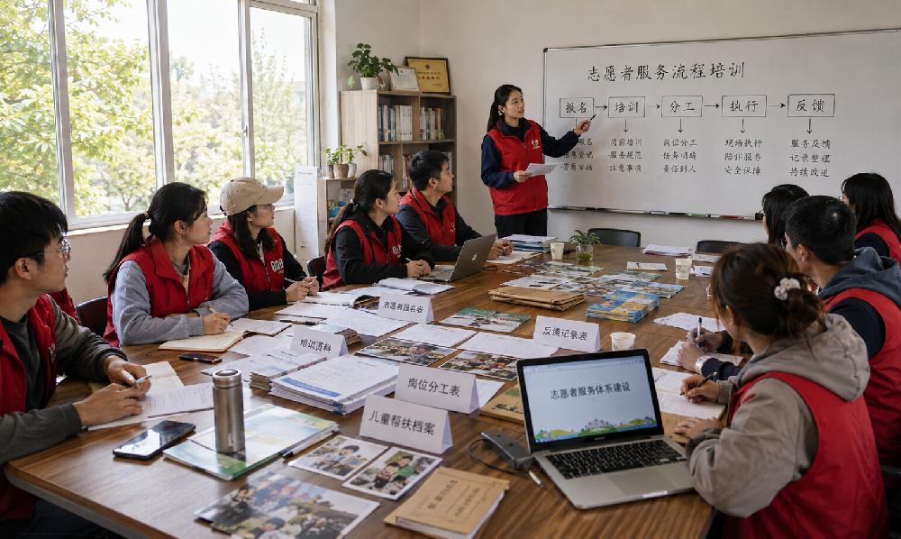 同德会完善志愿者服务体系，建立活动报名、培训、分工、执行、反馈的完整流程